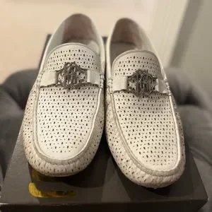 Roberto Cavalli Mens White Loafers Shoes Perforated Size 41 8 Roberto Cavalli | Shoes | Roberto Cavalli Mens White Loafers  main image 3